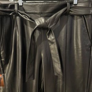 Loft black vegan leather jogger size XL. Like new. No tags.